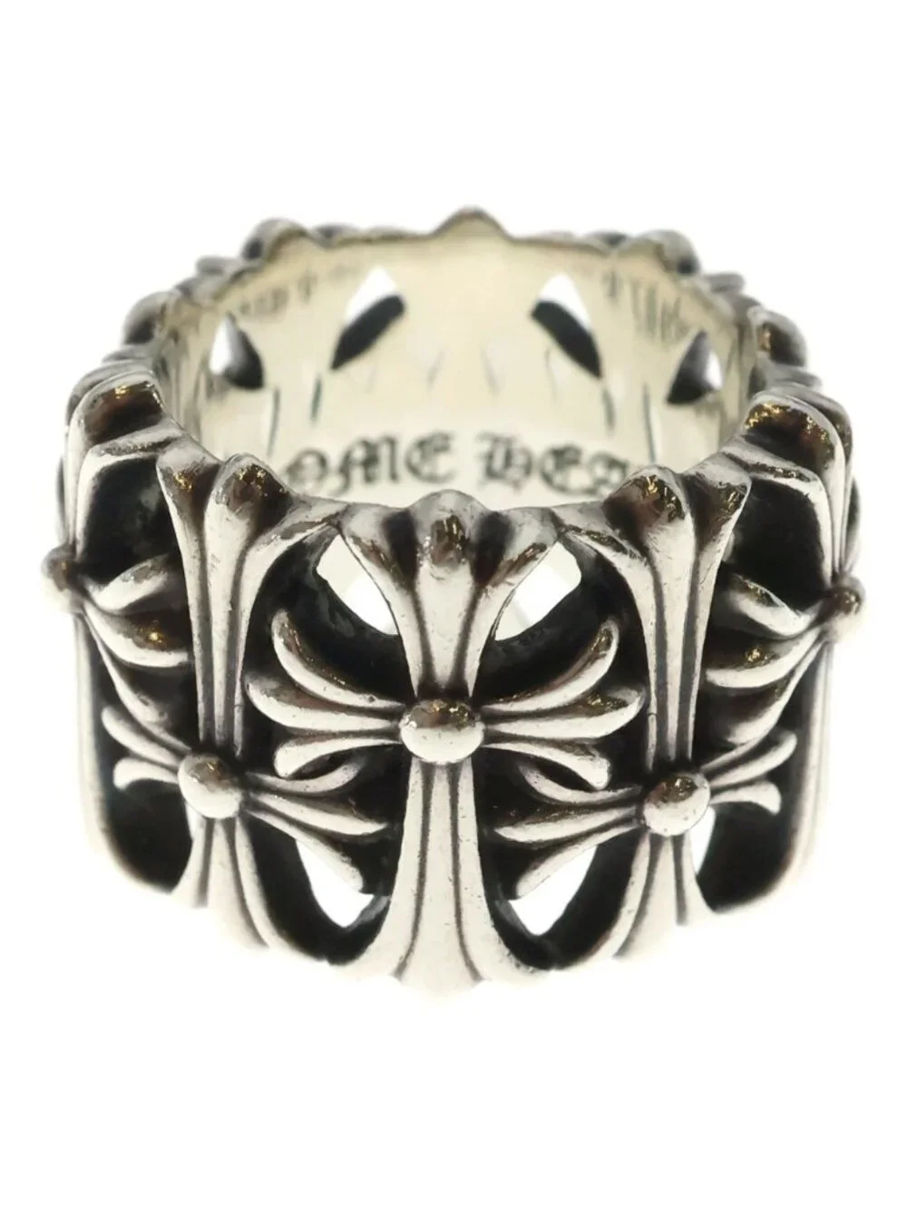 Chrome Hearts Cemetery Cross Ring Silver